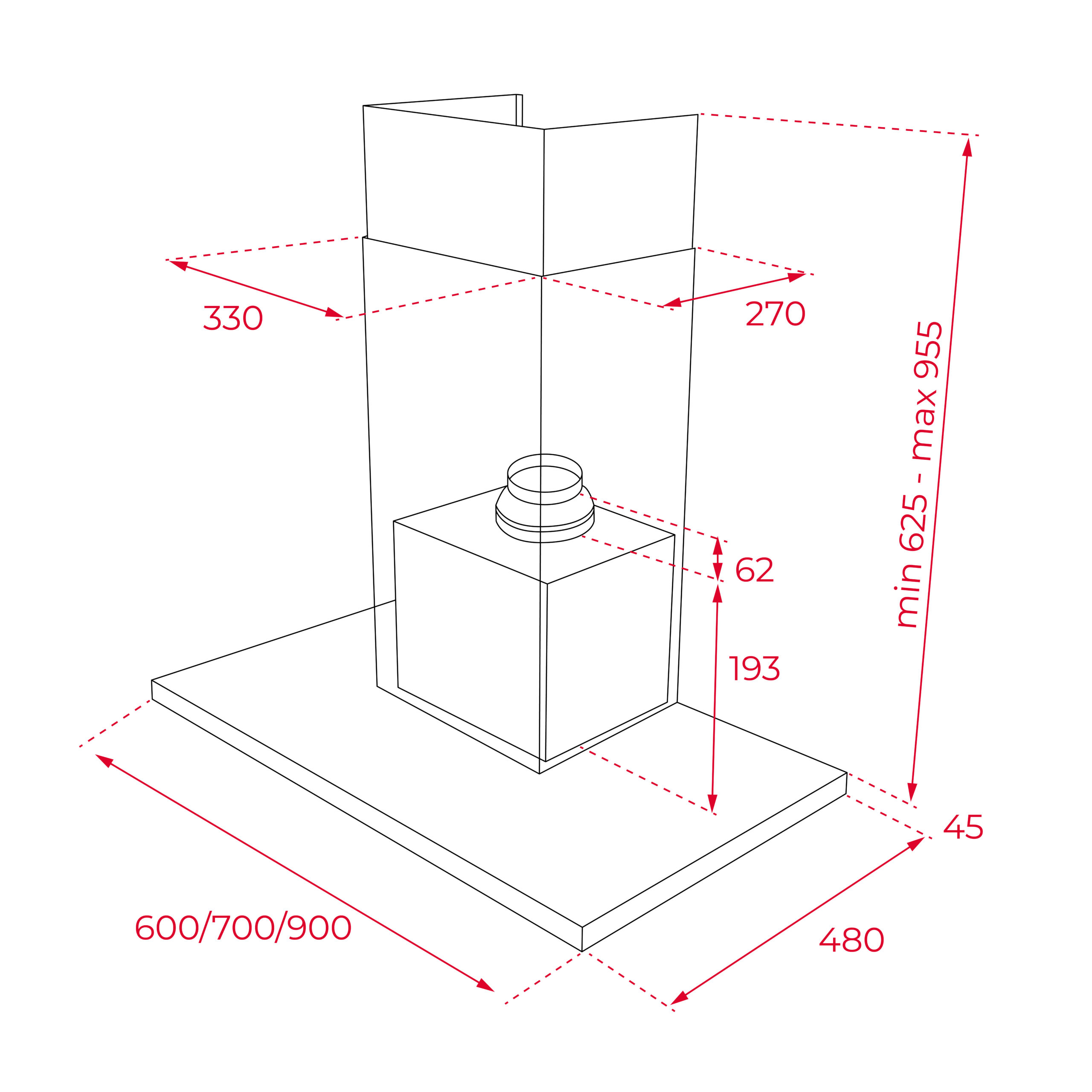 ΑΠΟΡΡΟΦΗΤΗΡΑΣ ΚΑΜΙΝΑΔΑ TEKA DSH 686 - Image 2