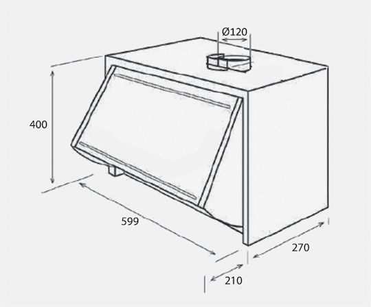 ΑΠΟΡΡΟΦΗΤΗΡΑΣ ΠΤΥΣΣΟΜΕΝΟΣ DAVOLINE P140 A SILVER - Image 2